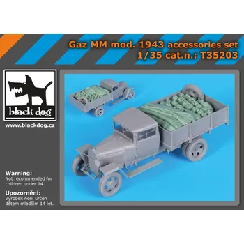 Plastikový model Blackdog 1/35 GAZ MM mod.1943 accessories set (MINIART)