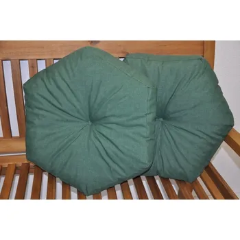 Zahrada Axin Trading s.r.o. Polštář hvězda tmavě zelený set 2 kusy