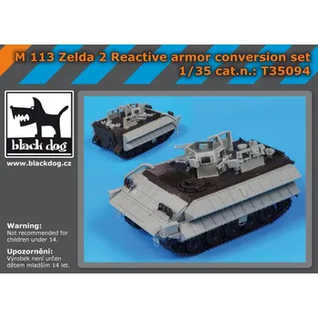 Plastikový model Blackdog 1/35 M113 Zelda2 reactive armor conver.set (TAM)