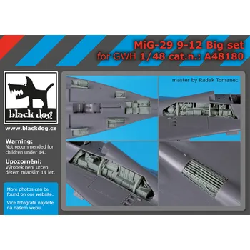 Plastikový model Blackdog 1/48 MiG-29 9-12 Big set (GWH)
