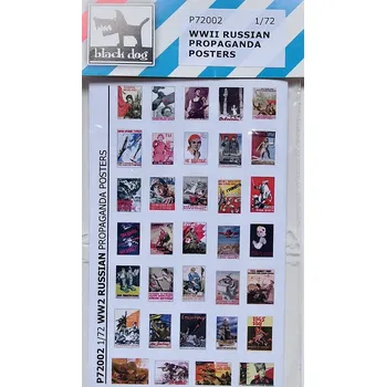 Plastikový model Blackdog 1/72 Russian Propaganda posters WWII (67 pcs.)