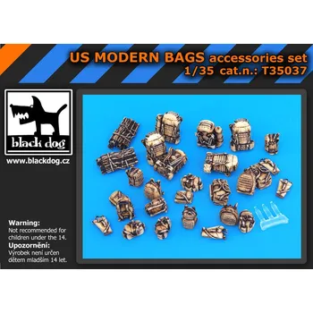 Plastikový model Blackdog 1/35 US Modern Bags accessories set