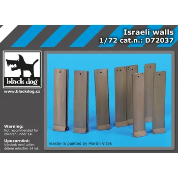 Plastikový model Blackdog 1/72 Israeli walls (resin set)