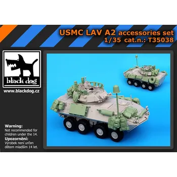 Plastikový model Blackdog 1/35 USMS LAV A2 accessories set