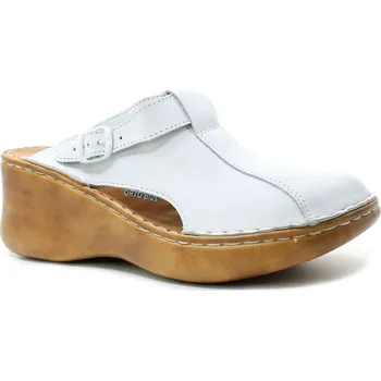 Dámské pantofle ORTO PLUS 3060-10 bílé, dámské nazouváky vel.40