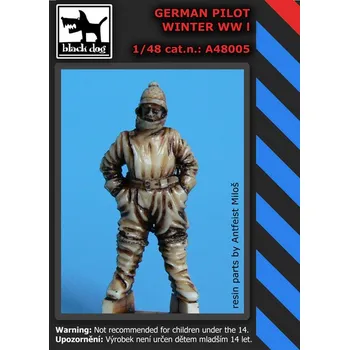 Plastikový model Blackdog 1/48 German pilot winter WW I