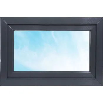 Okno Solid Elements Premium Plastové okno OS 1, L, 90 × 60 cm, trojsklo, levé, antracit, bílé W2GDBCZTK1.0011