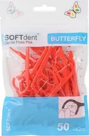 SOFTdent Butterfly dentální párátka s nití 50 ks