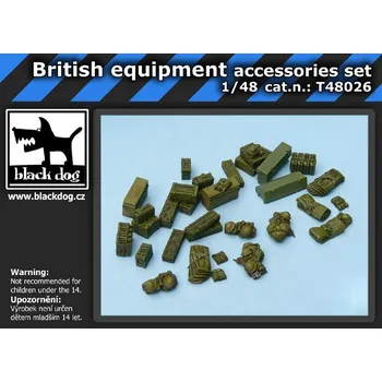 Plastikový model Blackdog 1/48 British equipment accessories set