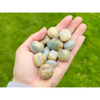 Přírodní kámen Modrý aragonit troml Pakistán cca 20-30mm