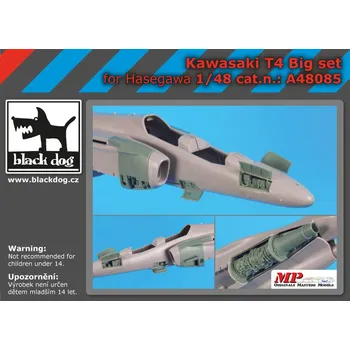 Plastikový model Blackdog 1/48 Kawasaki T 4 big set (HAS)