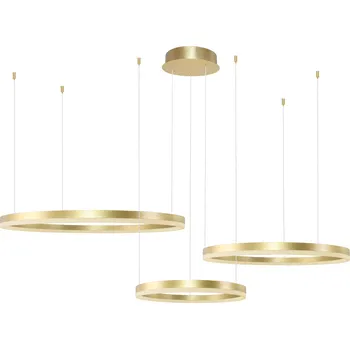 Moderní lustr Halo 100+80+60 CCT zlatá