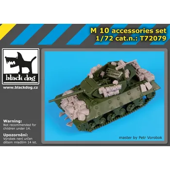 Plastikový model Blackdog 1/72 M-10 accessories set (UMM)