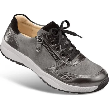 Dámská zdravotní obuv Dámské tenisky se šněrováním i zipem, velurová useň, šedá: 37