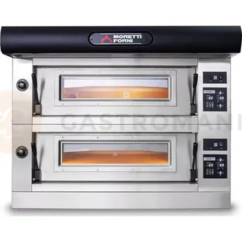 Pec na pizzu Elektrická dvoukomorová pec P60 s digestoří a podstavcem | MORETTI FORNI, MFP60D