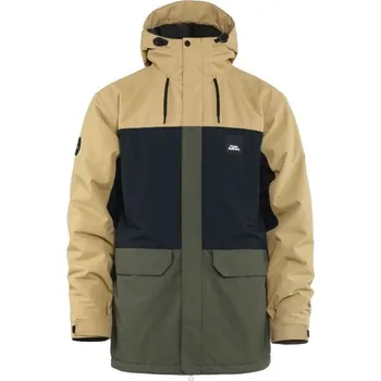 Pánská lyžařská/snowboardová bunda Horsefeathers CORDON II 2XL Béžová, Tmavě zelená, Černá