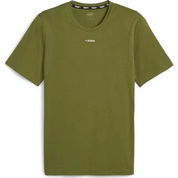 Pánské tričko Pánské sportovní triko Puma FIT TRIBLEND ULTRABREATHE TEE M Khaki, Bílá