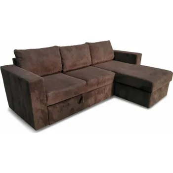 Pohovka Podlahová rozkládací pohovka Domoletti, šedá, 230 x 73 x 92 cm