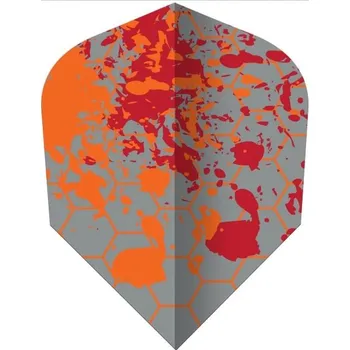 Příslušenství pro šipky Sada letek Windson SET PLASTOVÝCH LETEK UNI Šedá, Oranžová, Červená