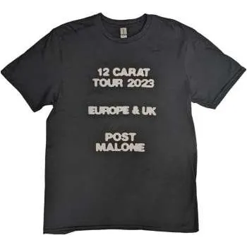 Merch Post Malone: Post Malone Unisex T-shirt: Butterfly Logo 2023 Tour (back Print & Ex-tour) (medium) M