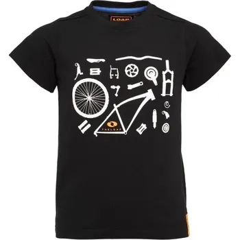 Chlapecké tričko Chlapecké tričko LOAP BOOLER 122/128 Černá, Bílá