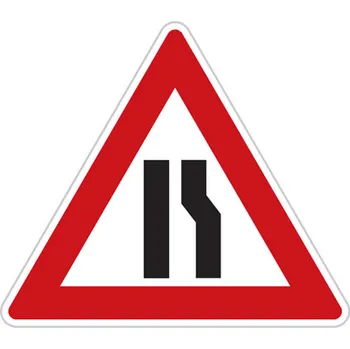Dopravní značka Dopravní značka Zúžená vozovka z jedné strany - A6b