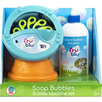 Bublifuk TM Toys Fru Blu stroj na bubliny oranžový/tyrkysový/zelený + náplň 0,4 l