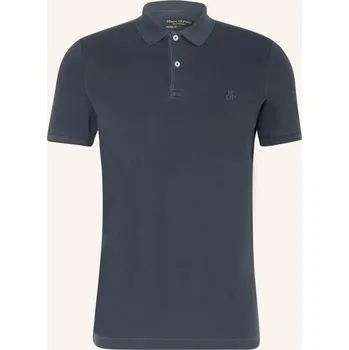 Pánská košile Marc O'polo Pánská Polokošile Z Piké Shaped Fit, tmavě modrá, XS
