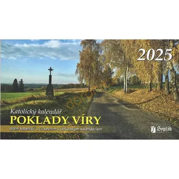 Kalendář Poklady víry 2025 (stolní kalendář )