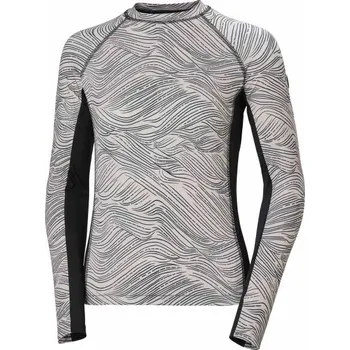 Dámské oblečení Dámský funkční svršek Helly Hansen WATERWEAR RASHGUARD W M Šedá, Černá