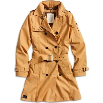 Dámský kabát SURPLUS Kabát TRENCHCOAT dámský HNĚDÝ XL Hnědá