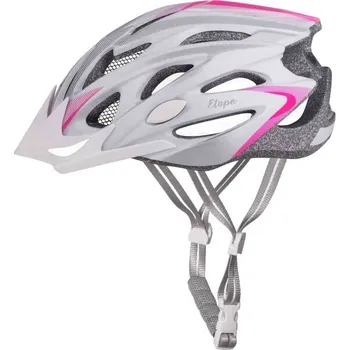 Cyklistická přilba Dámská cyklistická helma Etape VENUS L/XL Bílá, Šedá, Růžová