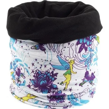 Dětský multifunkční šátek s fleecem Finmark CHILDREN’S MULTIFUNCTIONAL SCARF WITH FLEECE OS Mix, Bílá, Černá