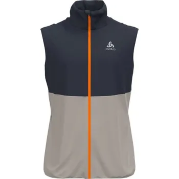Pánská vesta Odlo ZEROWEIGHT WARM M Šedá, Tmavě šedá, Oranžová