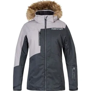 Dámská lyžařská bunda Hannah KHLOE 40 Tmavě šedá, Šedá, Hnědá