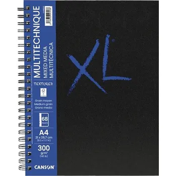 Výtvarný papír Skicář CANSON XL Book Mixed Media Textured A4, 34 listů 300g