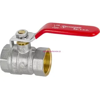 Vodovodní kohout Kulový kohout 5/4"Diamond s červenou pákou a ucpávkou