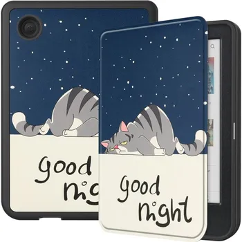 Pouzdro na tablet VSECHNONAMOBIL 78573 ART Zaklápěcí pouzdro pro Kobo Clara Colour / Clara BW LAZY CAT