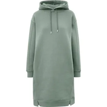 Dámské šaty Dámské šaty s kapucí s.Oliver RL HOODIE DRESS 34 Zelená