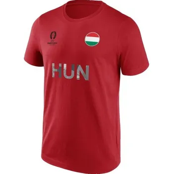 Pánské tričko Pánské triko FANATICS UEFA EURO 2024 HUNGARY NATION FLAG 2XL Červená, Bílá, Zelená