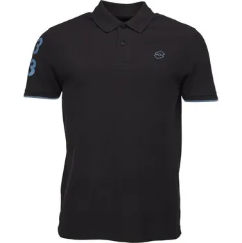 Pánské oblečení Pánské polo triko Lotto POLO PORTOFINO S Černá, Modrá
