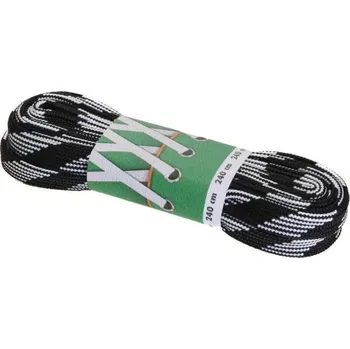 Tkaničky do bot Tkaničky PROMA ŠNĚROVADLA HOKEJOVÁ 270 CM 270 Šedá, Černá