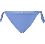 Dámský spodní díl plavek Tommy Hilfiger SIDE TIE BIKINI S Modrá, Bílá