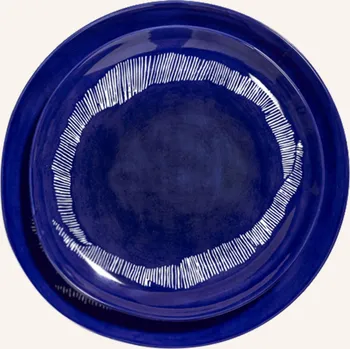 Talíř Serax 2dílná Sada Dezertních Talířů Feast, modrá / bílá