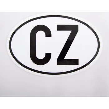 samolepka značka CZ samolepka