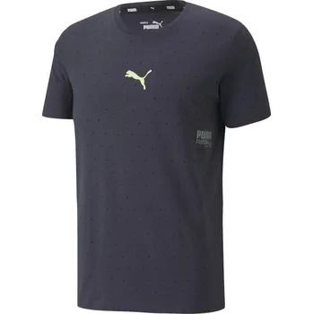 Pánské tričko Fotbalové triko Puma FUßALL STREET TEE XS Tmavě modrá, Mix