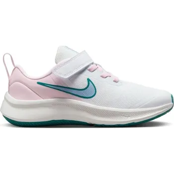 Chlapecká obuv Dětská volnočasová obuv Nike STAR RUNNER 3 11.5C Bílá, Růžová, Tmavě zelená