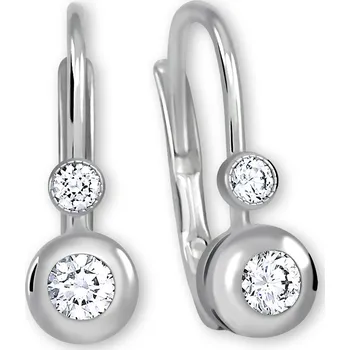 Šperk Brilio Náušnice z bílého zlata s krystaly 239 001 00060 07 + 2 měsíce na vrácení zboží
