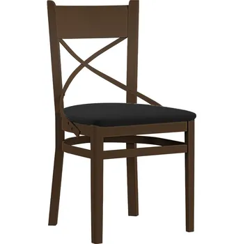 Jídelní židle Jídelní židle PROVENCE X | 43 cm | černá/hnědá samoa king