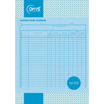 Tiskopis Optys 1049 inventurní seznam A4 100 listů